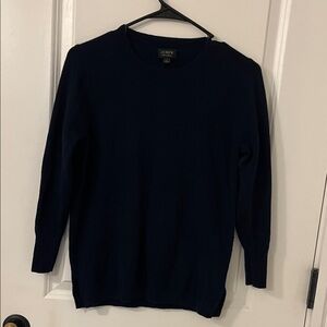 J. Crew navy blue cashmere sweater
